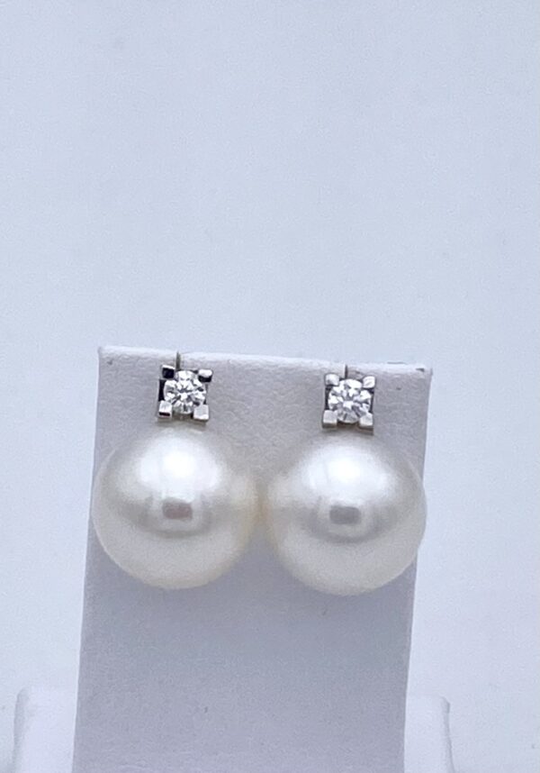 Orecchini perle oro bianco 750% Art.ORP224-1