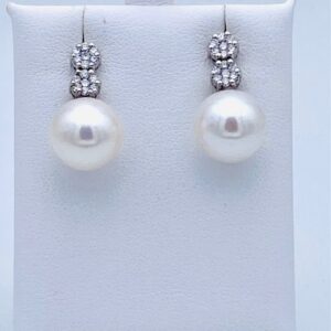 Orecchini perle oro bianco 750% Art.ORP184-4