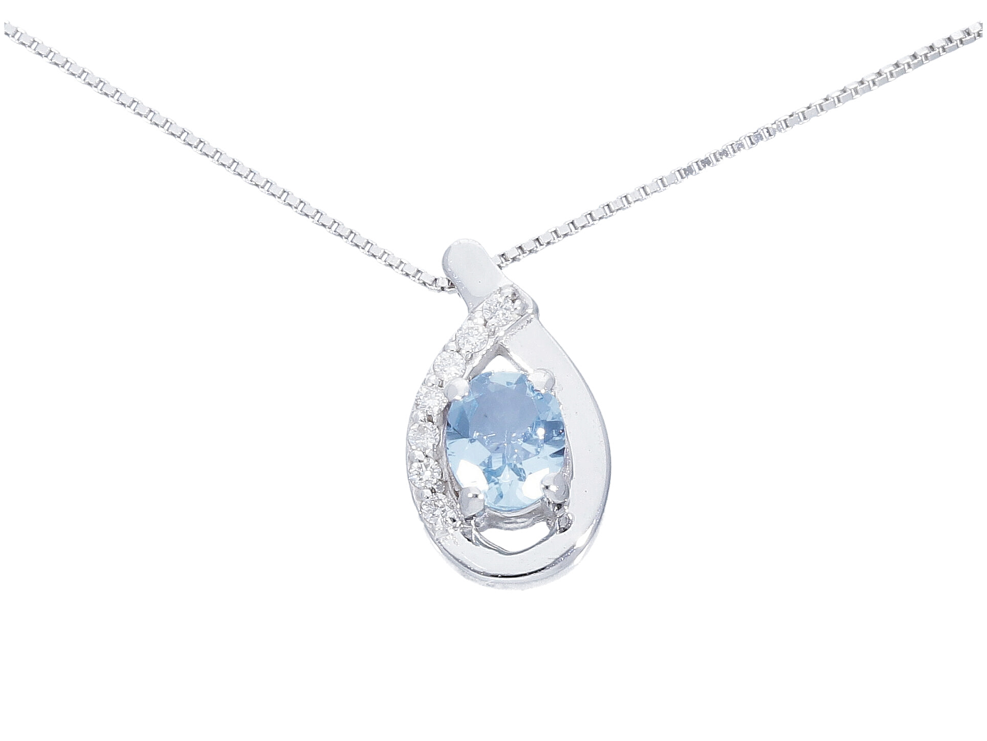 Aquamarine and diamond pendant Art. 245112