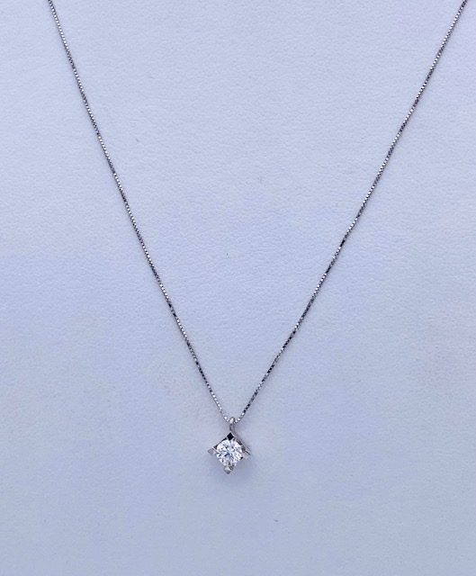 White gold 750% diamond point pendant art.CD495-8