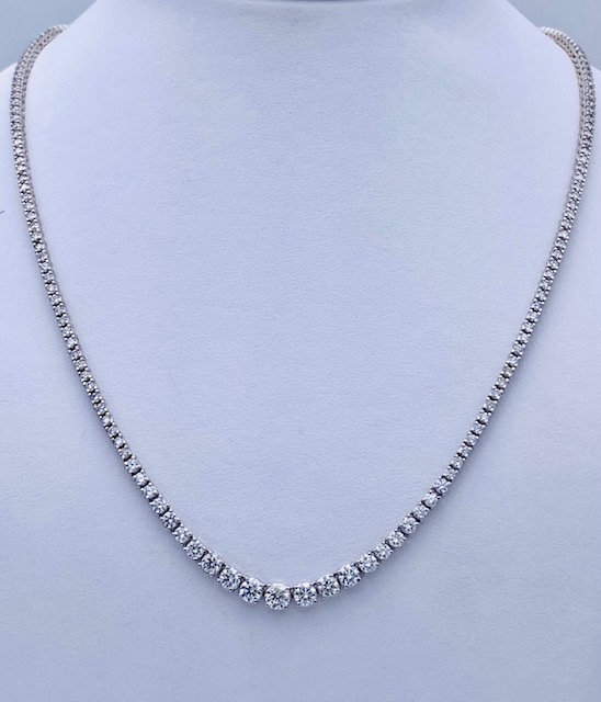 White gold 750% tennis necklace and diamonds Art. GR461