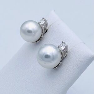 Orecchini perle  giapponesi oro bianco Art.ORP279-4