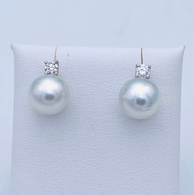 Orecchini perle  giapponesi oro bianco Art.ORP279-4