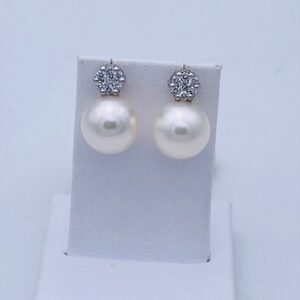 Orecchini perle oro bianco 750% Art.ORP199-26
