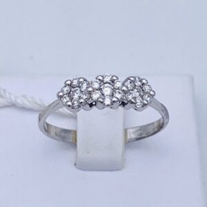 Pave trilogy ring OF diamonds DROPS OF LIGHT ART.AN2618