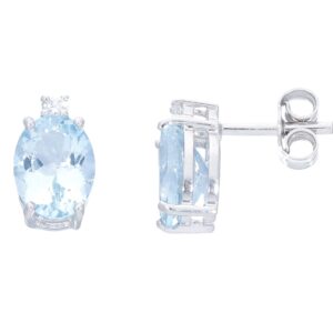 Orecchini Acquamarina Oro e Diamanti Art.103475