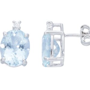 Orecchini Acquamarina Oro e Diamanti Art.103477