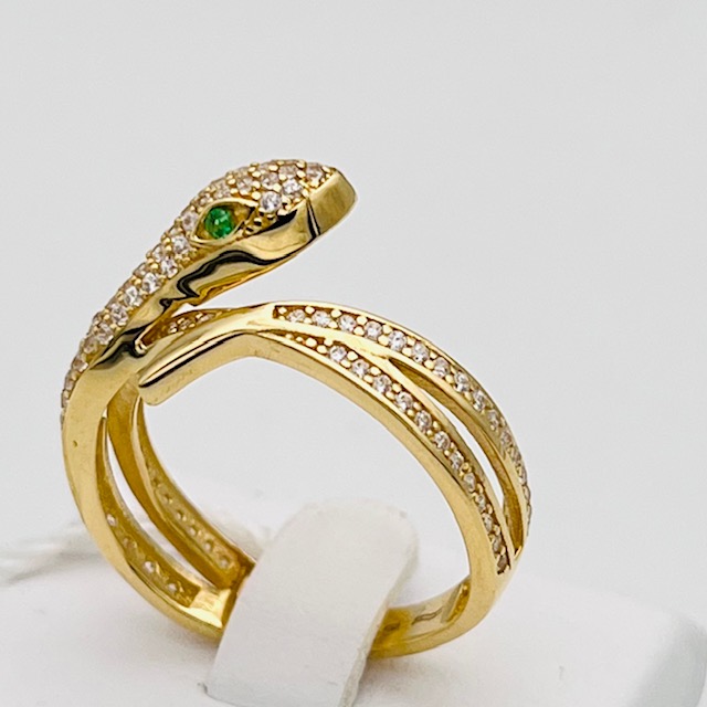 Yellow gold snake ring Art. ANSZG1