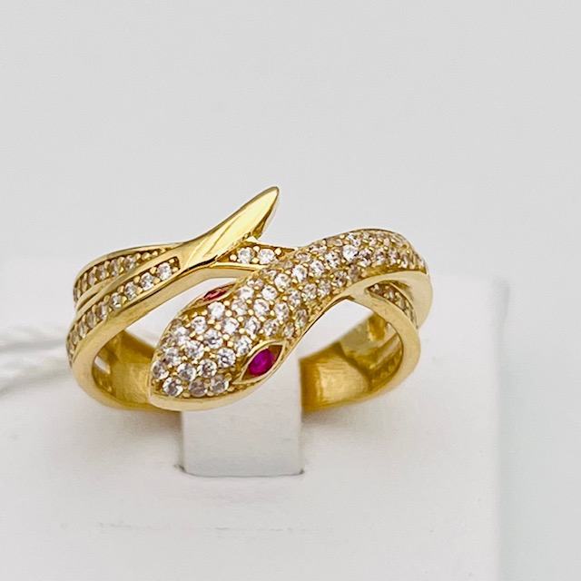 Yellow gold snake ring Art. ANSZG2