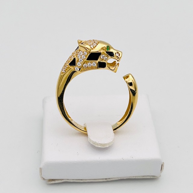 Gold Panther Ring 750% Art.LEO003