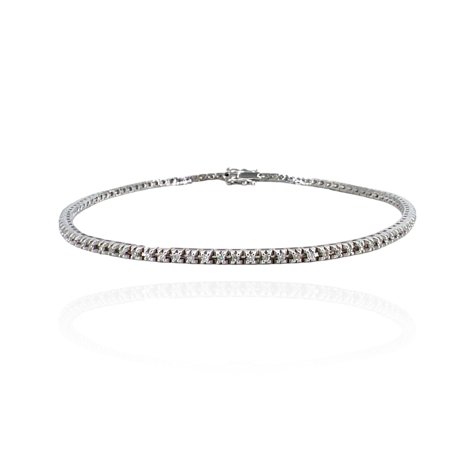 Bracciale tennis di diamanti oro bianco DESIDERIO Art. BR362-1