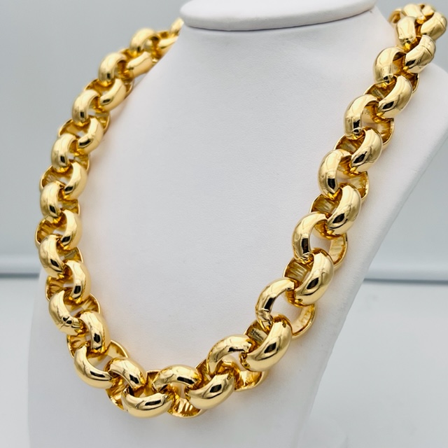 Art BRCAT4 Gold Bronze Chain Necklace