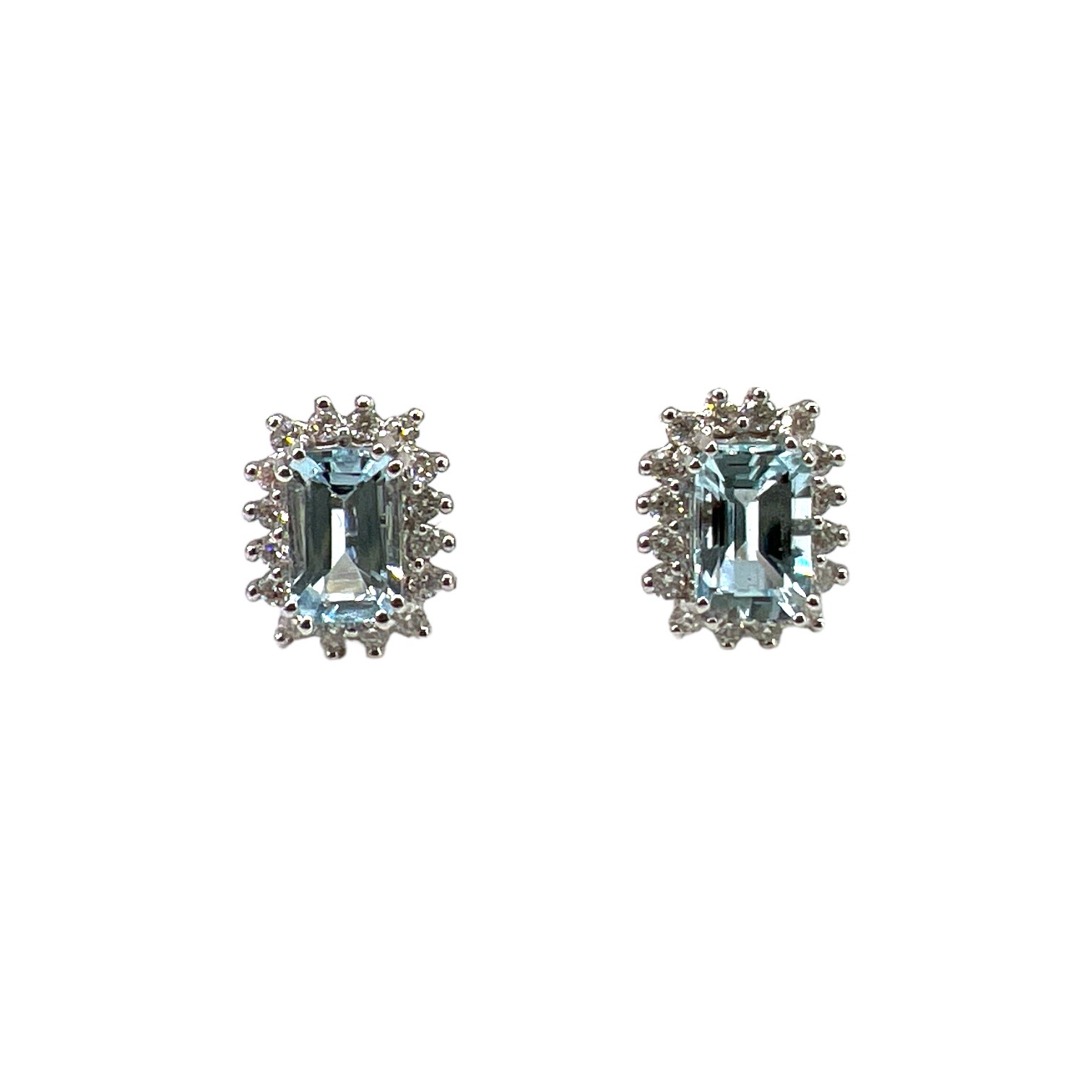 Orecchini Acquamarina oro e diamanti BON TON Art. OR1162