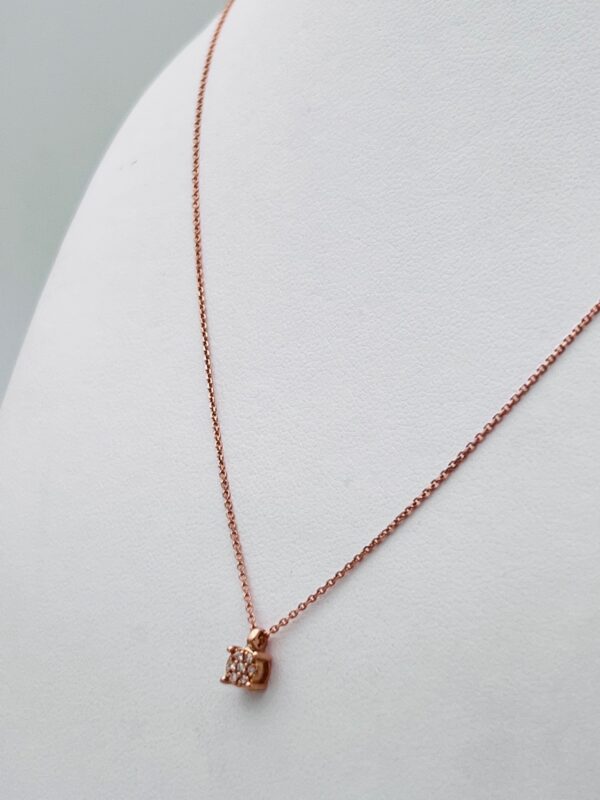Pendente punto luce oro rosa e diamanti NARCISO Art. CD1028