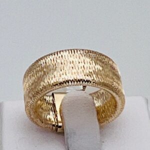 750% yellow gold wire soft ring Art.AMF01