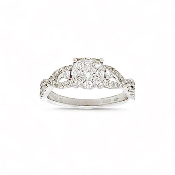 INFINITE White Gold Diamond Solitaire Ring ART.200115F750