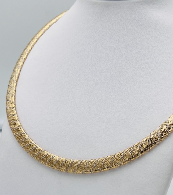Round necklace in yellow gold thread 750% Art.CMF01