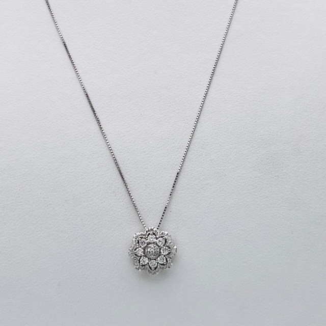 White gold diamond pendant 750 % Art. PN234