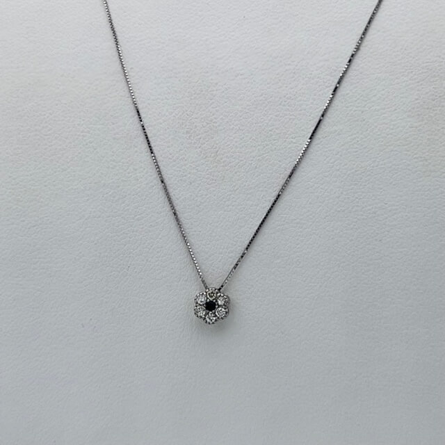 Flower light point pendant with sapphire and diamonds art. CD806