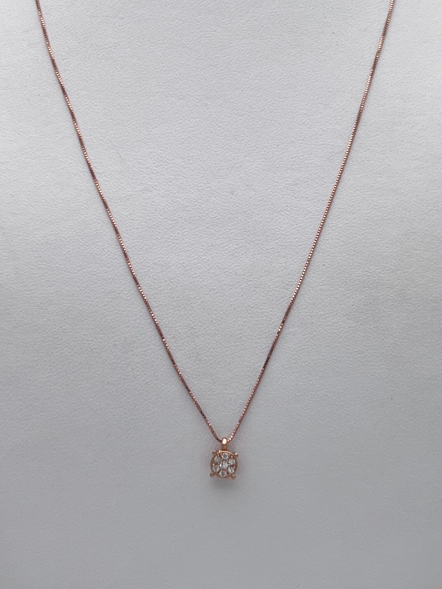 Rose Gold and NARCISO Diamonds Point Light Pendant Art.CD1021