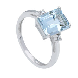 Anello acquamarina e diamanti Art.103479