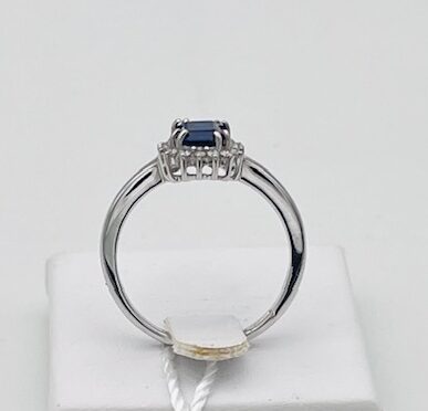 Anello zaffiro oro 750% e diamanti Art.40413