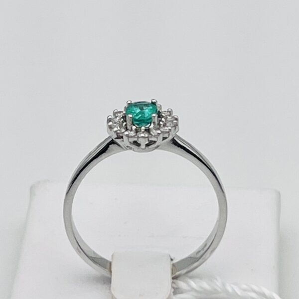 Anello smeraldo diamanti oro 750% BON TON art.AN2216