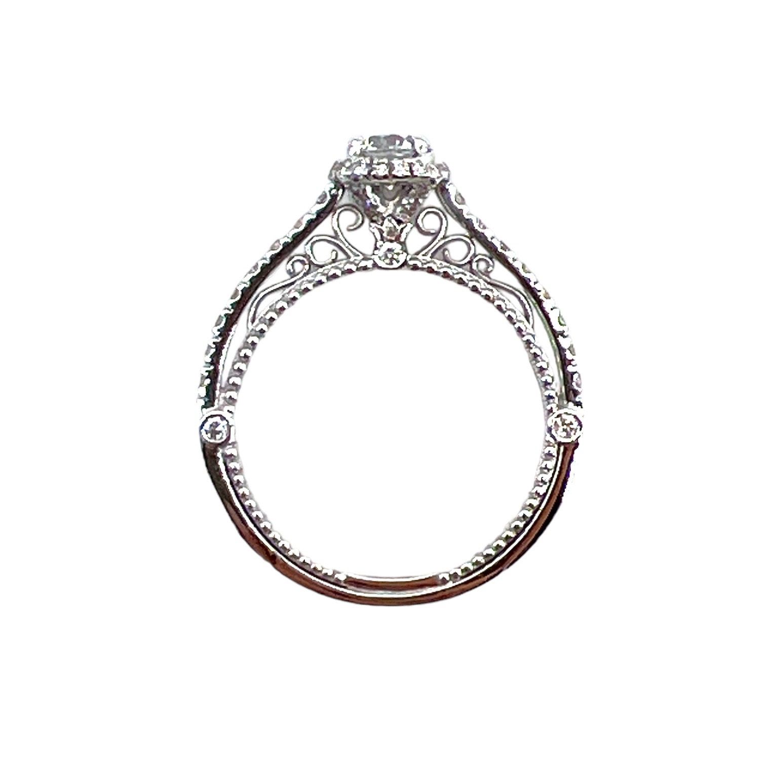 Solitaire ring gold and BAROQUE diamonds art.059A50
