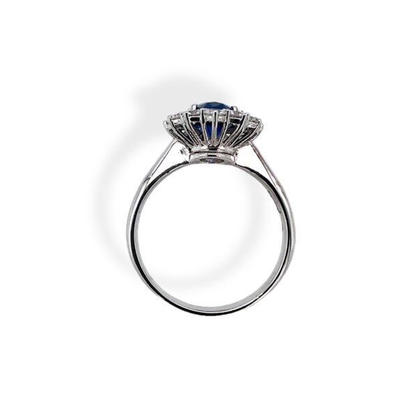 Anello zaffiro Royal blue  diamanti e oro BON TON  Art. AN2116-1