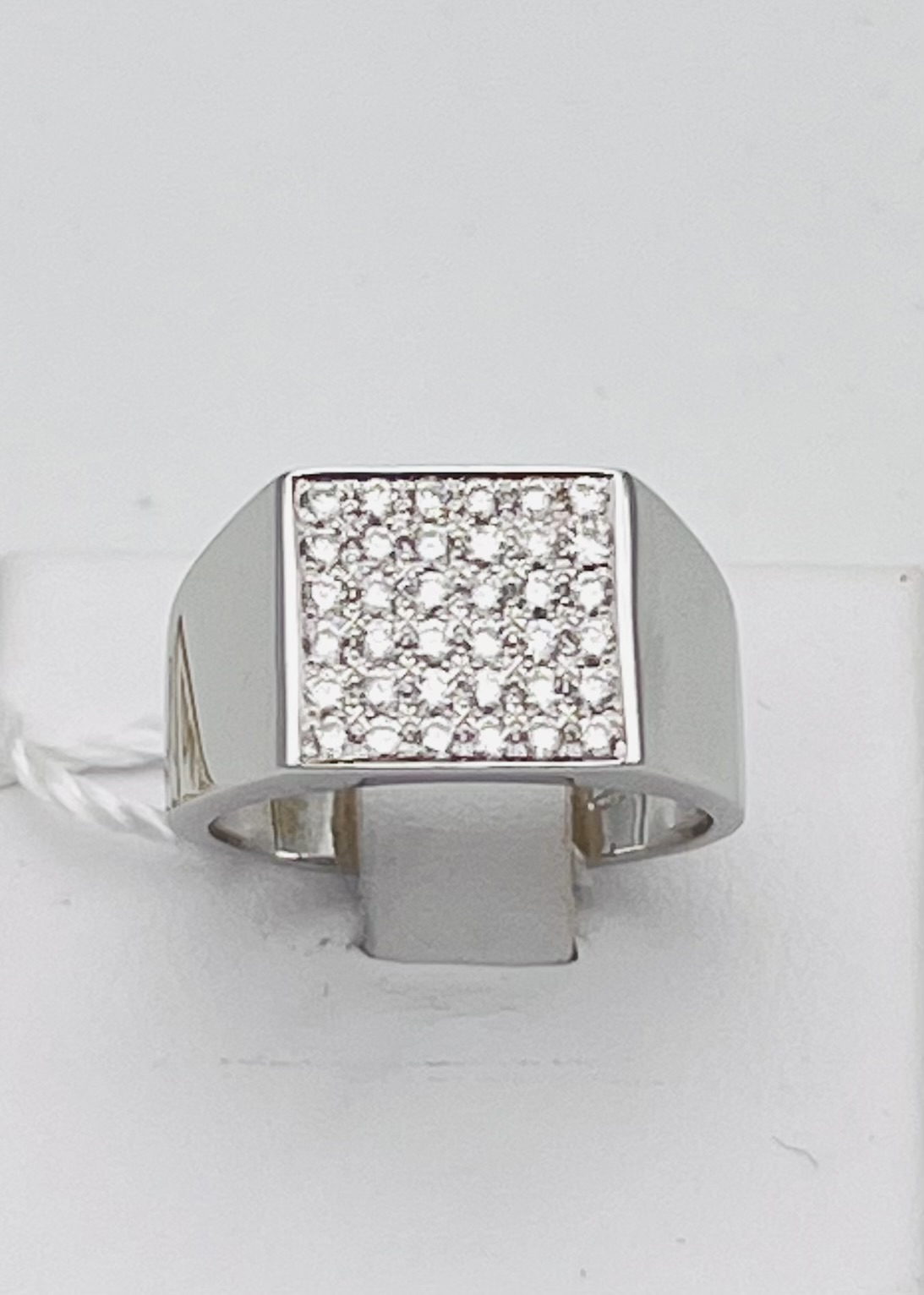 White gold diamond chevalier ring art. AN2818