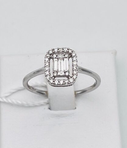 Ring with baguette diamonds art.98394