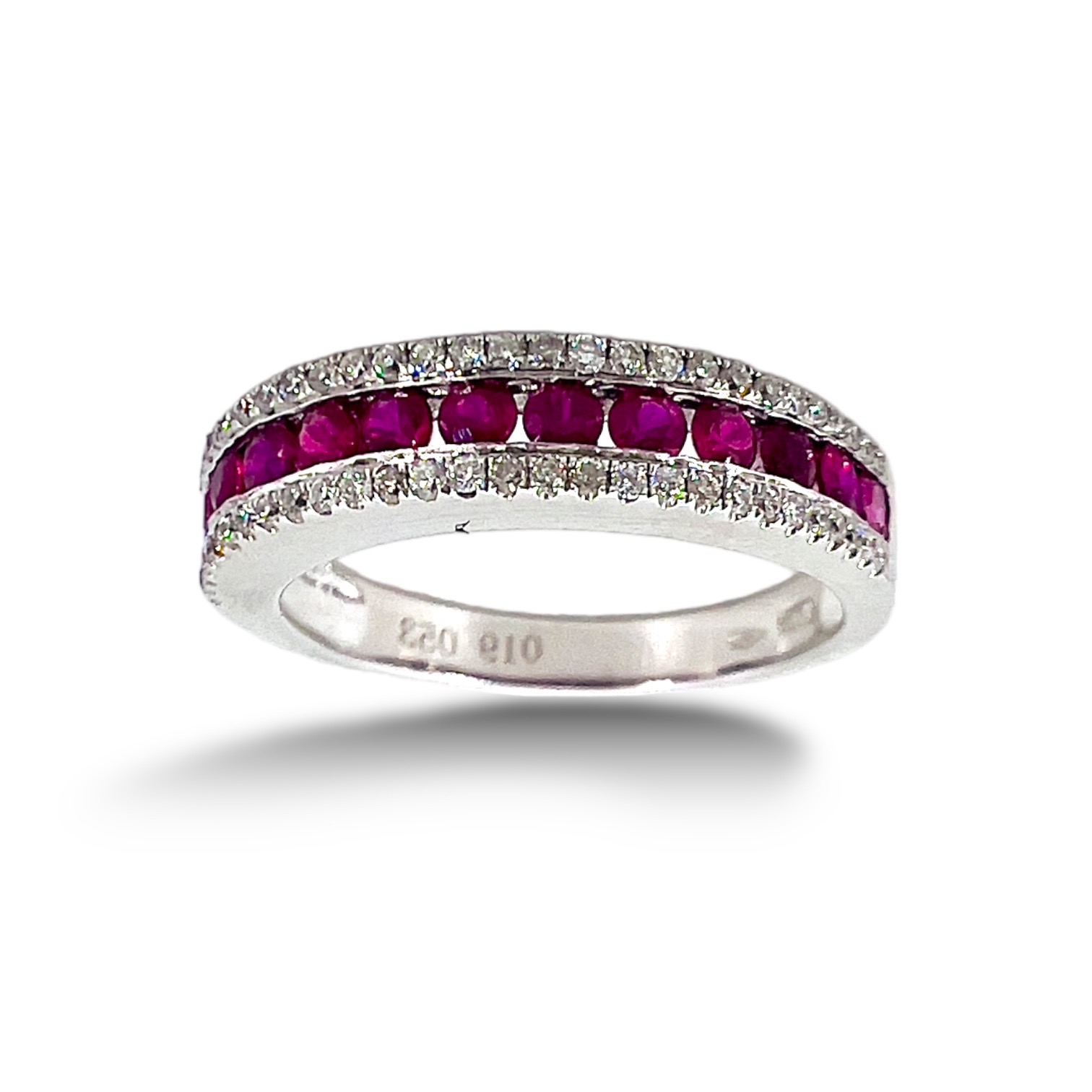 Veretta ring of diamonds and rubies BELLE EPOQUE art. R37304-4