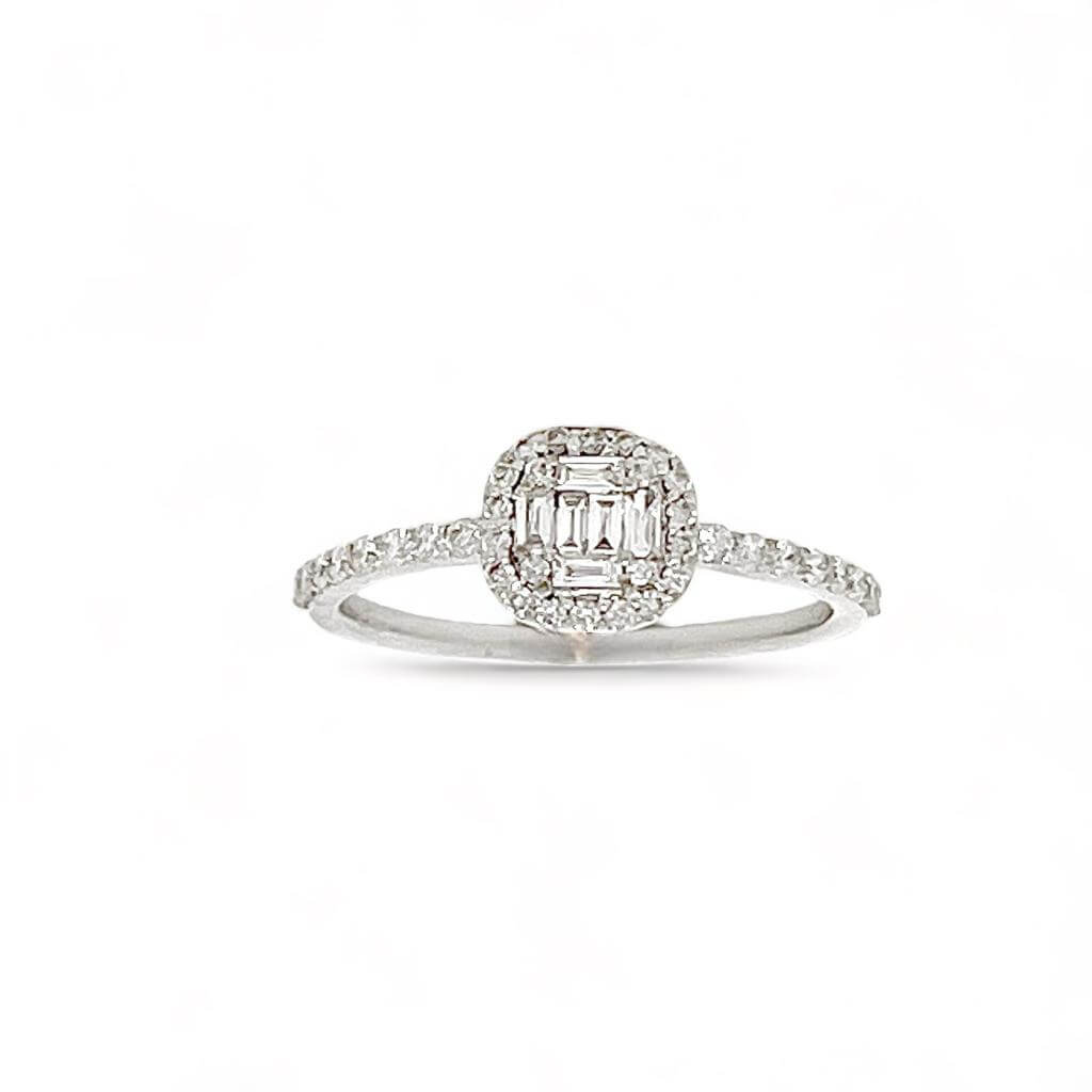 Ring with baguette diamonds art.94425