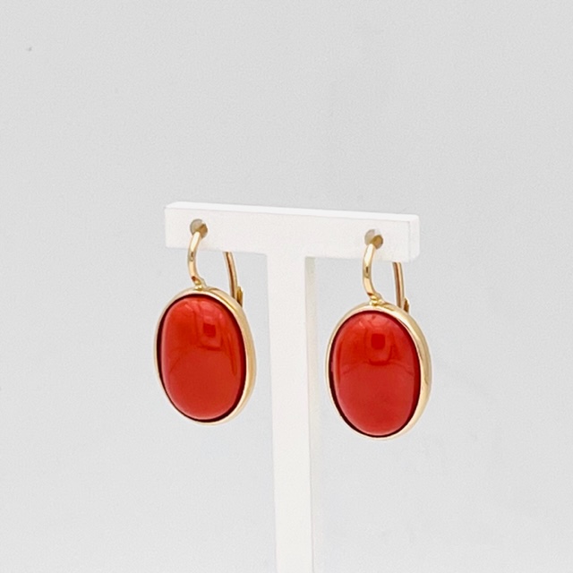 Coral Mediterranean and Gold Earrings Art.CORGR4