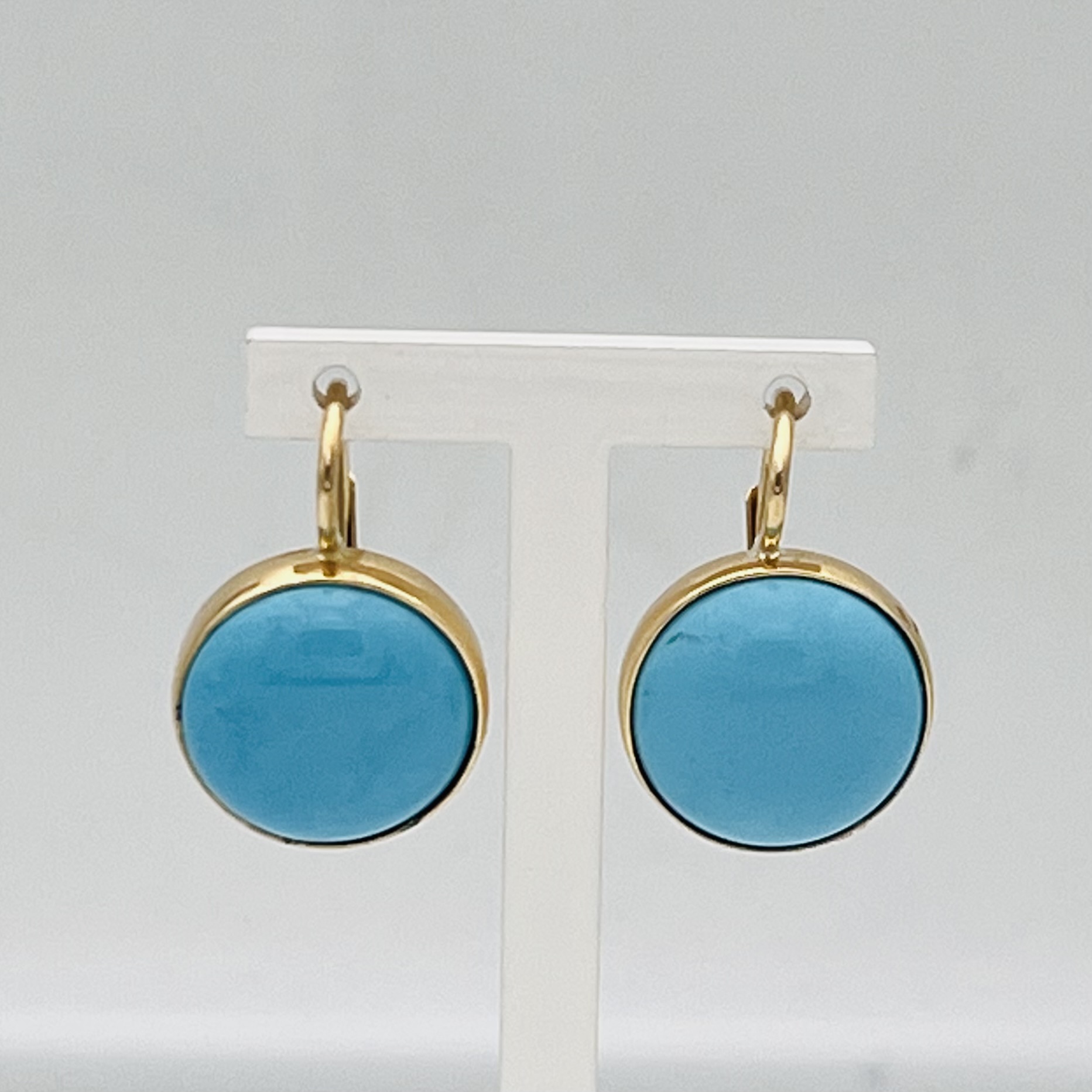 Turquoise and Gold Earrings Art.CORGR6