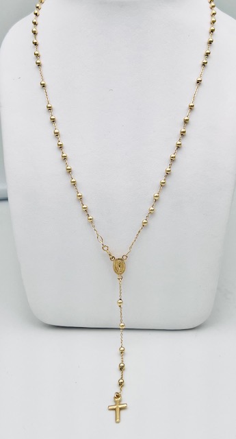 Rosario gold chain necklace 750% Art. ROOG03