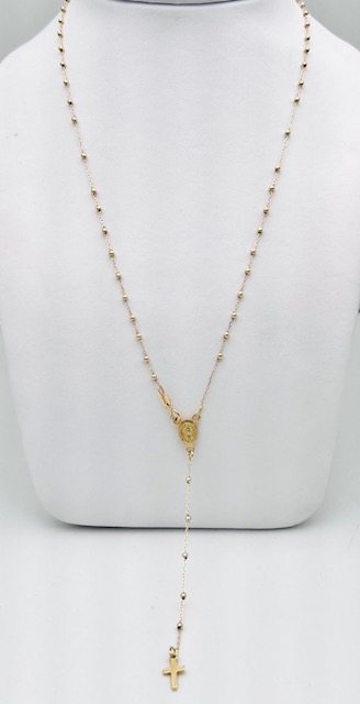 Rosario gold chain necklace 750% Art. ROOG06