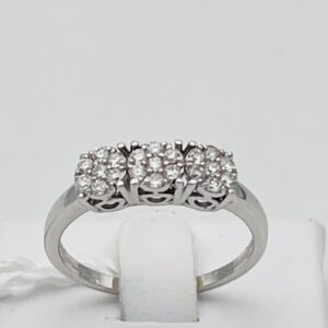 Anello trilogy pavè di diamanti Art.AN2615-1