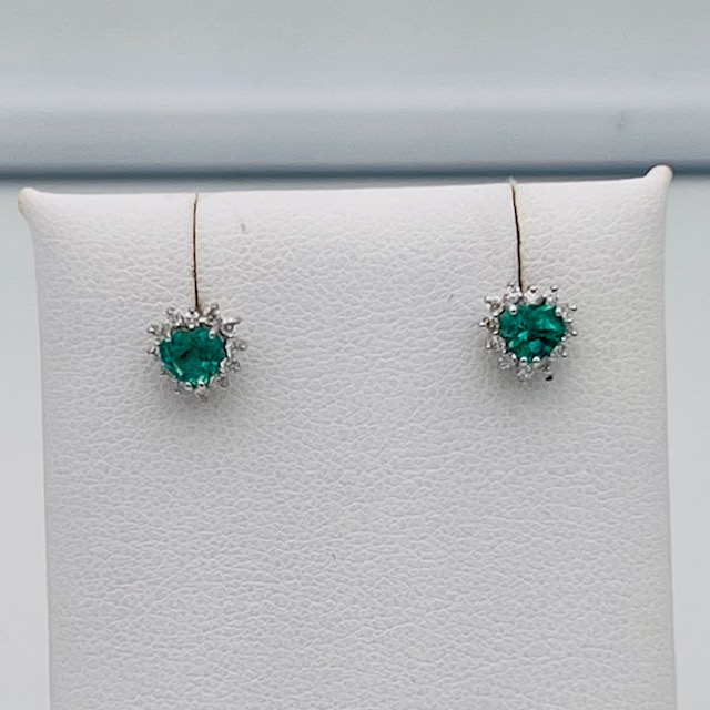 Orecchini smeraldo in oro 750% e diamanti Art.OR1451-1