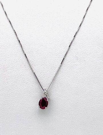 Gold and diamond GEMSTONE ruby pendant Art. CD792