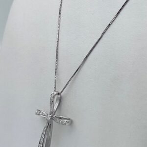 Pendente croce con diamanti art. GR419
