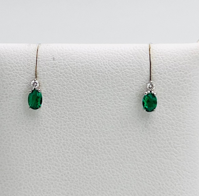 Emerald and diamond earrings Art.7692/OS