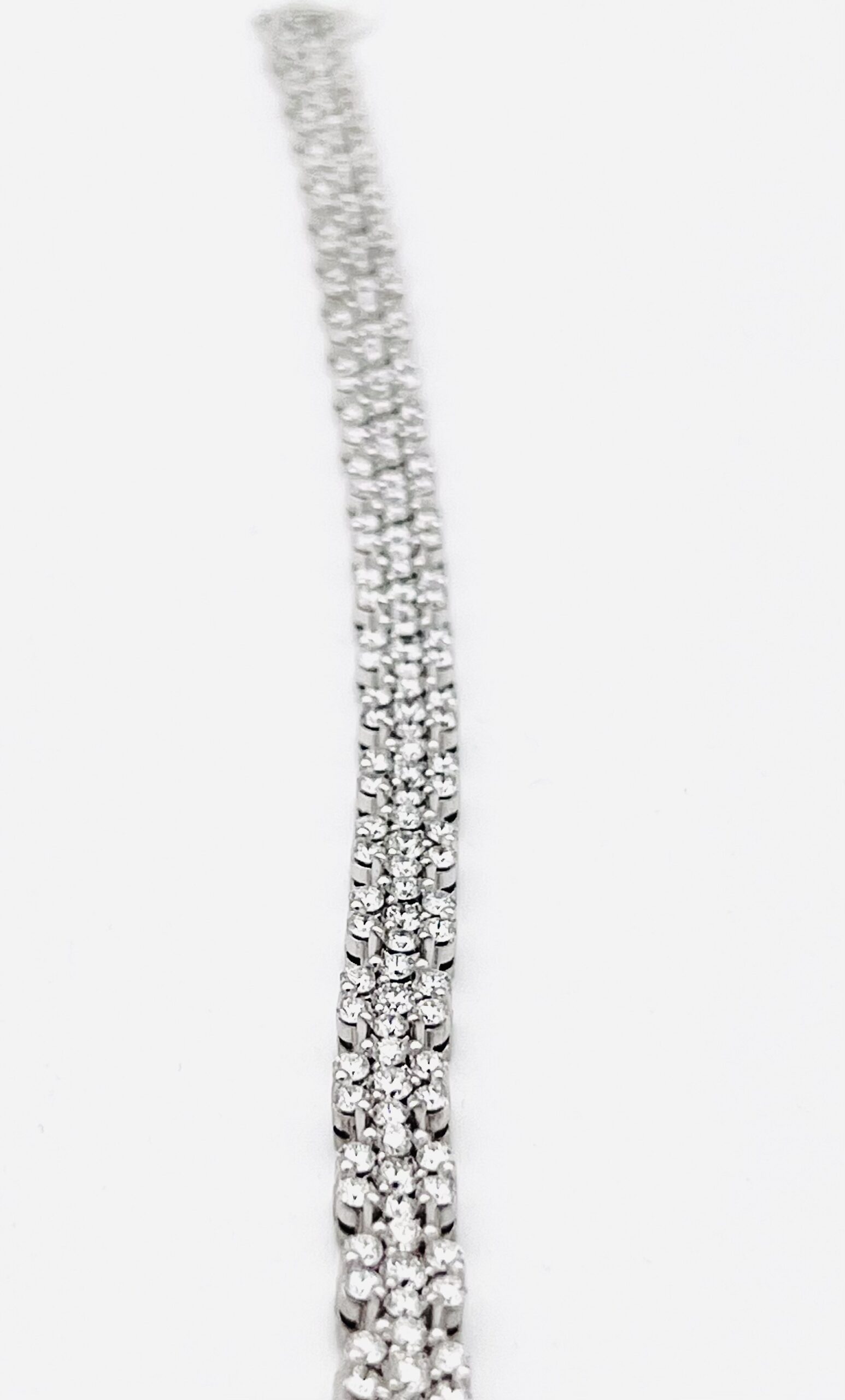 Bracciale tennis di diamanti oro bianco 750% Art. BR229