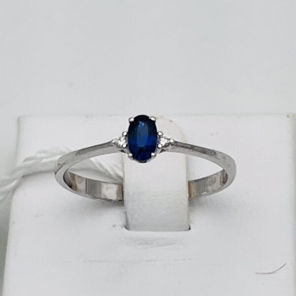 Sapphire ring in gold and diamond GEMS Art. AN2675-1