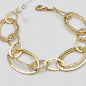 Bracciale catena in argento 925% dorato Art.602006