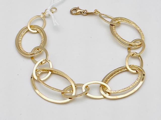 Bracciale catena in argento 925% dorato Art.602006