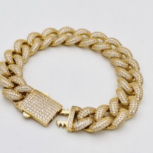 750% gold bracelet knitted lumps Art.BRGRUM1