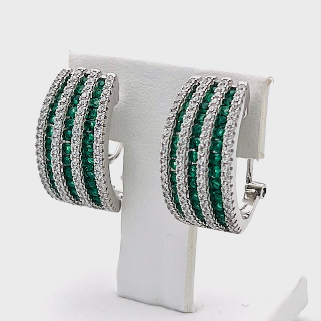 Earrings in 925 silver and crystals Art.595469