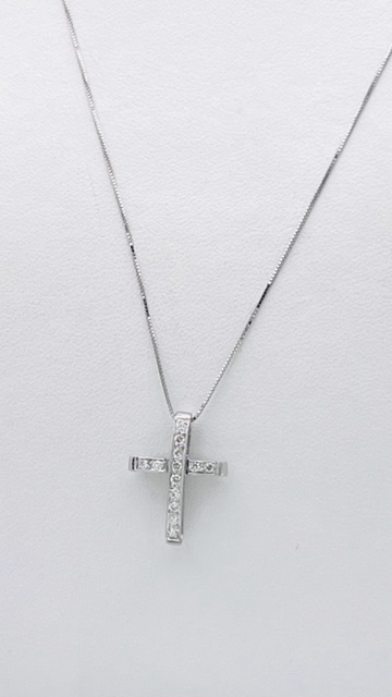 Pendente croce con diamanti art. GR464-1