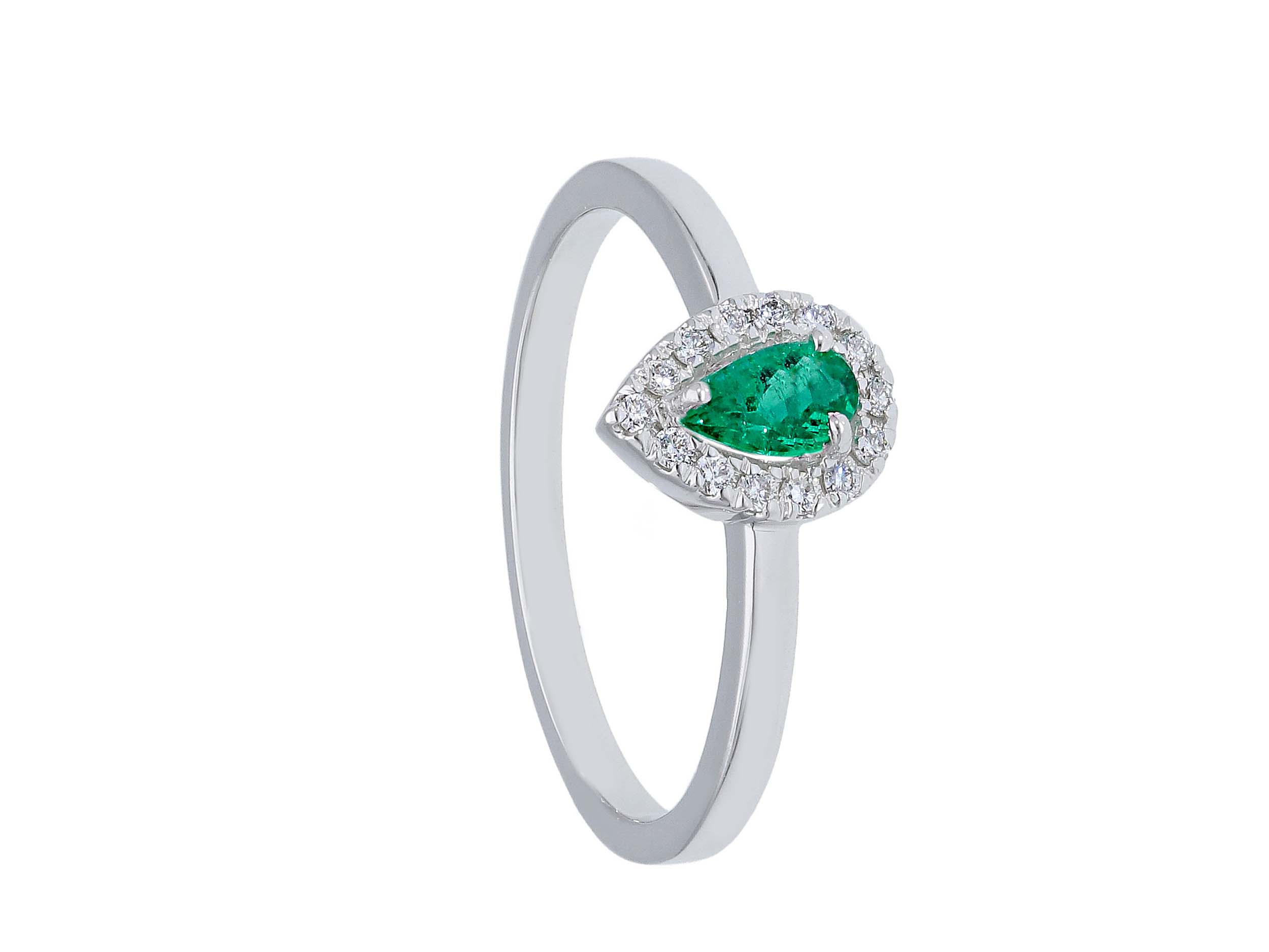 Anello smeraldo  e diamanti BELLE EPOQUE Art. CIP254656